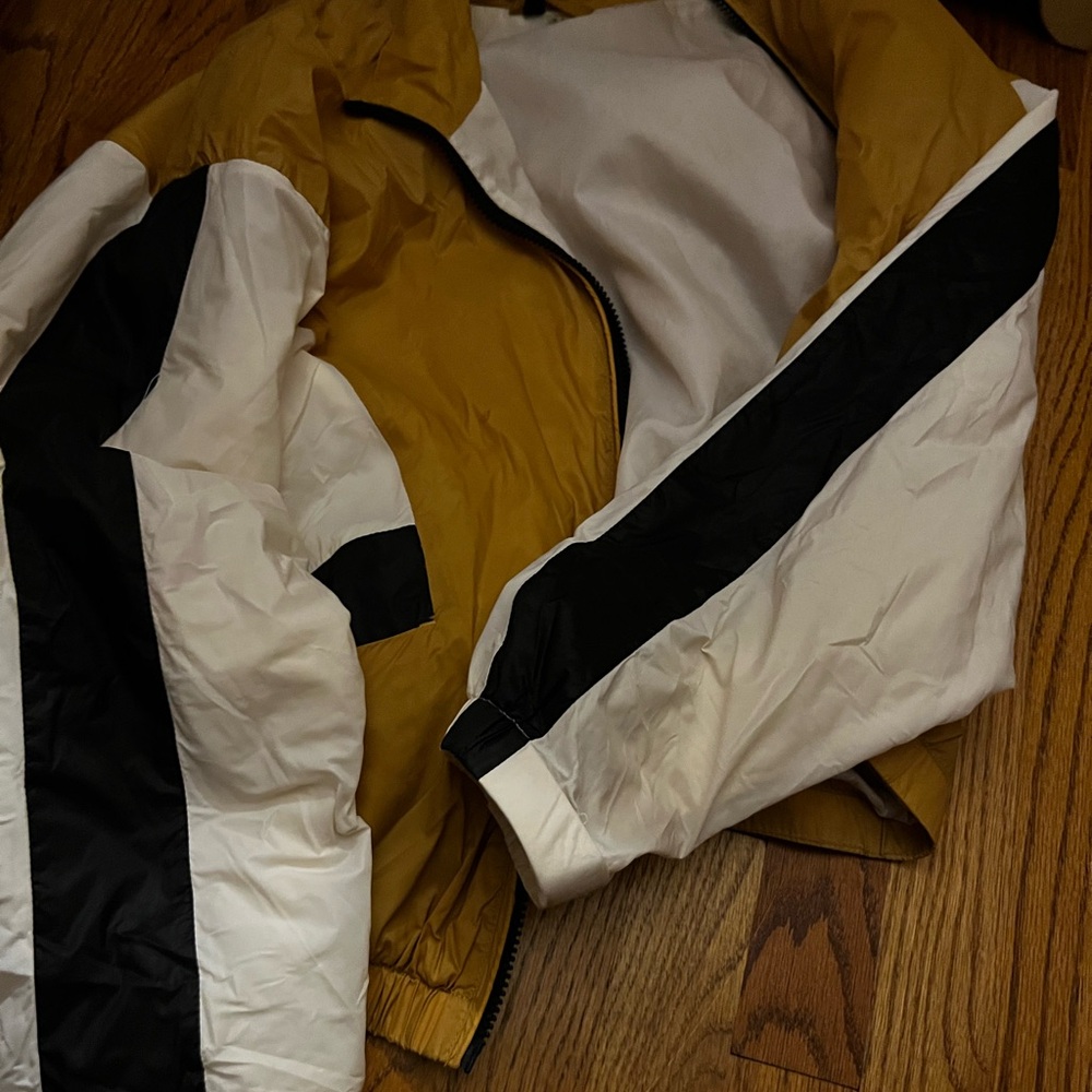 Stylish Men's Jacket in Mustard and Black